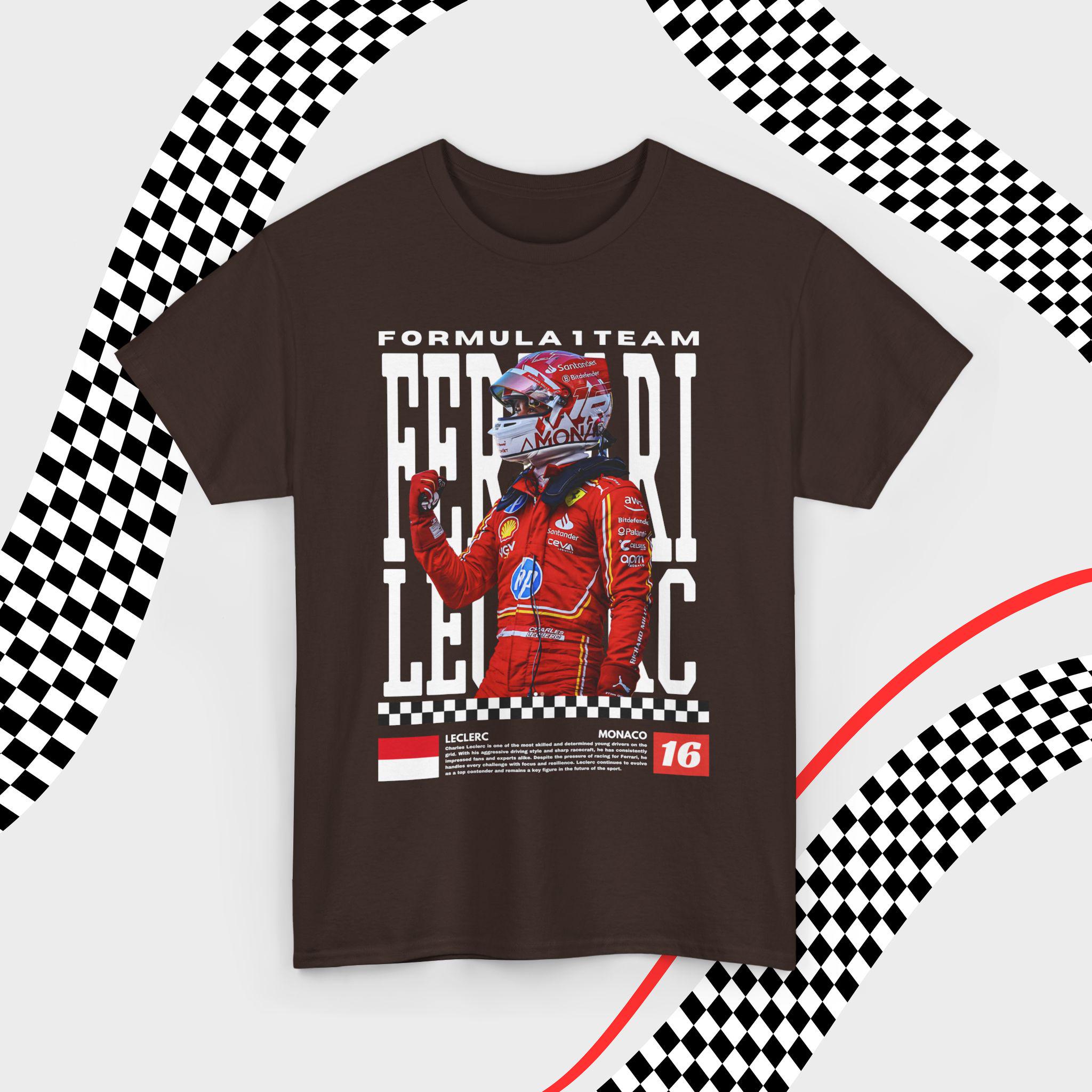 シャルル・ルクレール フェラーリ F1 Tシャツ：ヴィンテージ
