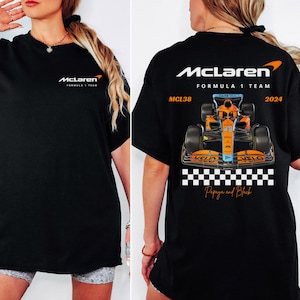 Mclaren Formula One Unisex T-Shirt F1 Merch Lando Norris and Oscar Piastri Shirt Mclaren F1 Team Fan Gift Inspired Aesthetic Racing Clothing