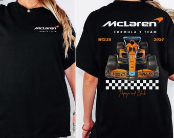 McLaren F1 Racing Team T-Shirt: Lando Norris & Oscar Piastri Merch Formula One Unisex Shirt