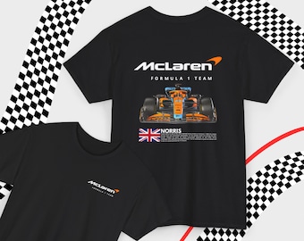 Lando Norris F1 Unisex T-Shirt: Mclaren F1 Racing Driver Fan Gift Shirt FormulaOne Merch
