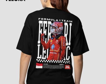 Charles Leclerc Ferrari F1 T-Shirt: Vintage Scuderia Racing Shirt Formula One Fan Gift Merch