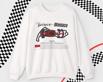 Sudadera de Charles Leclerc Ferrari F1: regalo para fans del equipo Scuderia Racing. Camiseta de Los Príncipes de Mónaco.