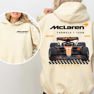 Mclaren 2025 Formel 1 Unisex Hoodie F1 Merch Lando Norris und Oscar Piastri Sweatshirt F1 Fan Geschenkidee Inspirieren ästhetische Rennkleidung