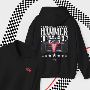 Lewis Hamilton Vintage F1 Unisex Hoodie F1 Merch Formula One Sweatshirt Scuderia F1 Team Racing Fan Gift Inspired Aesthetic Racing Clothing