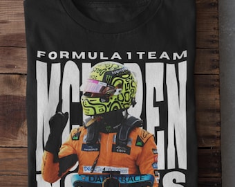 Lando Norris Mclaren F1 T-Shirt: Vintage Formula One Shirt Racing Driver Fan Gift Apparel