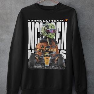 Lando Norris McLaren F1 Sweatshirt: Vintage Style Formula One Shirt F1 Fan Gift Merch