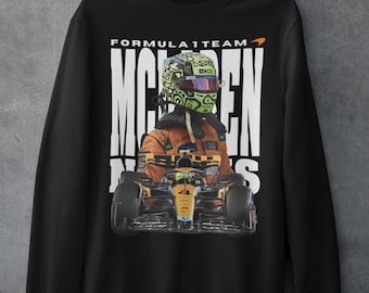 Lando Norris McLaren F1-sweater: vintage stijl Formule 1-shirt F1-fancadeau merchandise