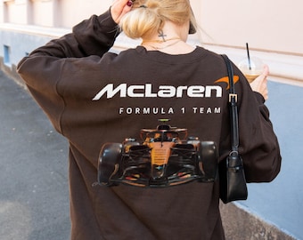 Sudadera de Lando Norris y Oscar Piastri: Camiseta de aficionado al equipo McLaren F1, merchandising de Fórmula Uno