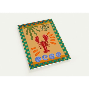 Pack of 10 Lobster Greeting Cards