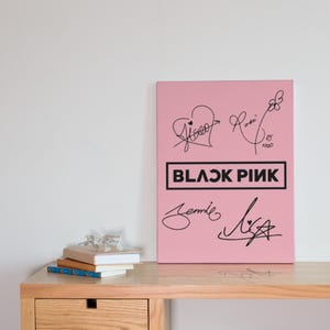 BLACKPINK Wall Art | 20x28 cm MDF Decorative Sign | Kpop Room Decor | Handmade Gift for BLINK Fans