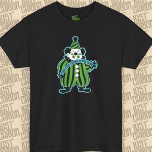 T-shirt circusclown - zwaar uniseks katoen, halloweenshirt, leuk kostuum, grafisch T-shirt, cadeau circusclown, griezelige clown.