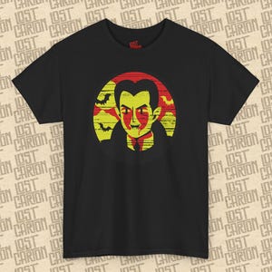 Midnight Creep Vintage Horror, Spooky Graphic Shirt, Halloween Apparel, Gift for Horror Fans, Retro Style Tee, Dracula Design