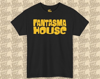 Fantasma House Tee: Unisex Heavy Cotton Halloween Graphic T-Shirt