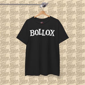 Bollox T-shirt van Lost Carton, vet statement T-shirt, Brits cadeau voor vrienden, uniek grafisch katoenen shirt, trendy unisex mode