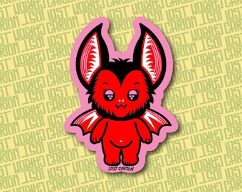 Creepy Bat Sticker | Pastel Goth Vampirecore Decor