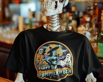 Summerween T-Shirt | Halloween Summer Monster Beach Party