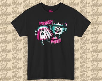 Midnight Munch Graphic Tee: Playful Foodie Shirt