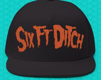 Embroidered Six Ft Ditch Beatdown Hardcore Snapback Cap | UKHC Murdercore Band Merch