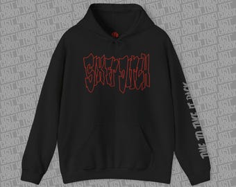 Six Ft Ditch - Time to take it back | Black Pullover Hoodie with  Sleeve Script