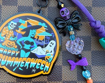 Summerween Beach Party Bag Charm | Ghoulish Summer
