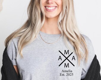 Personalized Mama Bear Shirt, Kids Name & Birth Year, Mother's Day Gift