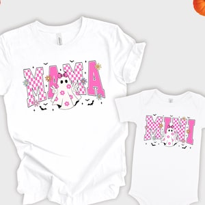 Matching Mama & Mini Halloween Shirts: Coquette Fall Family Outfit