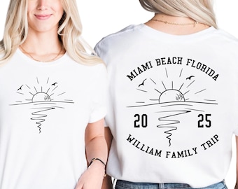 Custom Family Beach Vacation T-Shirt: Matching Summer Trip Shirt