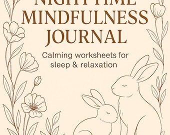 Evening Emotional Detox Journal – Nighttime Anxiety Tracker & Self-Care Printable for Better Sleep (PDF Download)