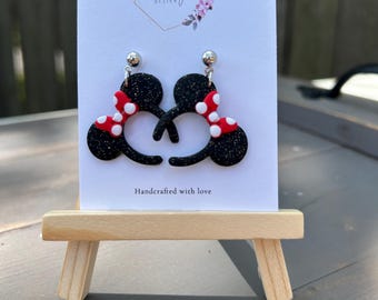 Mouse Headband Dangles / bows / character earrings