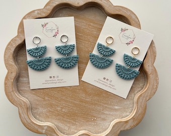 Pendientes bohemios hechos a mano, joyería de colores primaverales, regalos para ella.