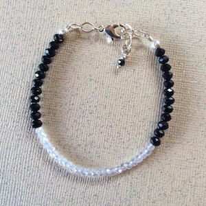Zircon Bracelet, Natural, fiery Zircons and black spinels with .925 silver, the sparkle is unbelievable, BRILLIANT!