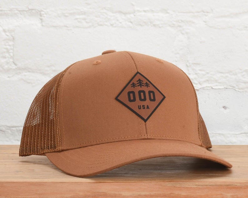 Area code snapback - custom Caramel- Yupoong 6606