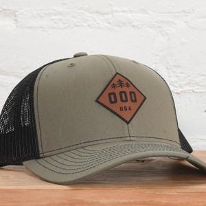 Area code snapback - custom Loden/Black - Richardson 112