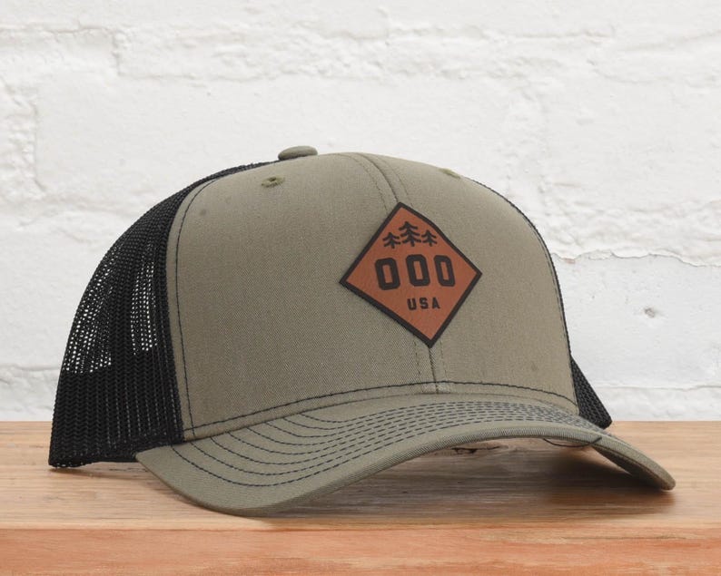 Area code snapback - custom Loden/Black - Richardson 112