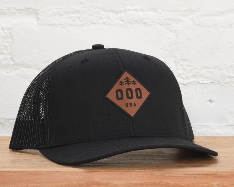 Area code snapback - custom Black- Yupoong 6606