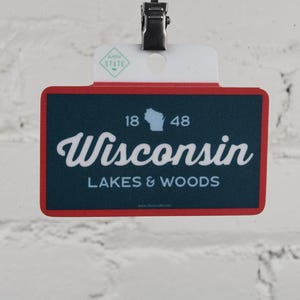 Wisconsin lakes & woods sticker