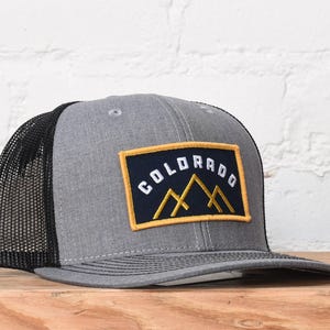 Colorado mountains snapback hat
