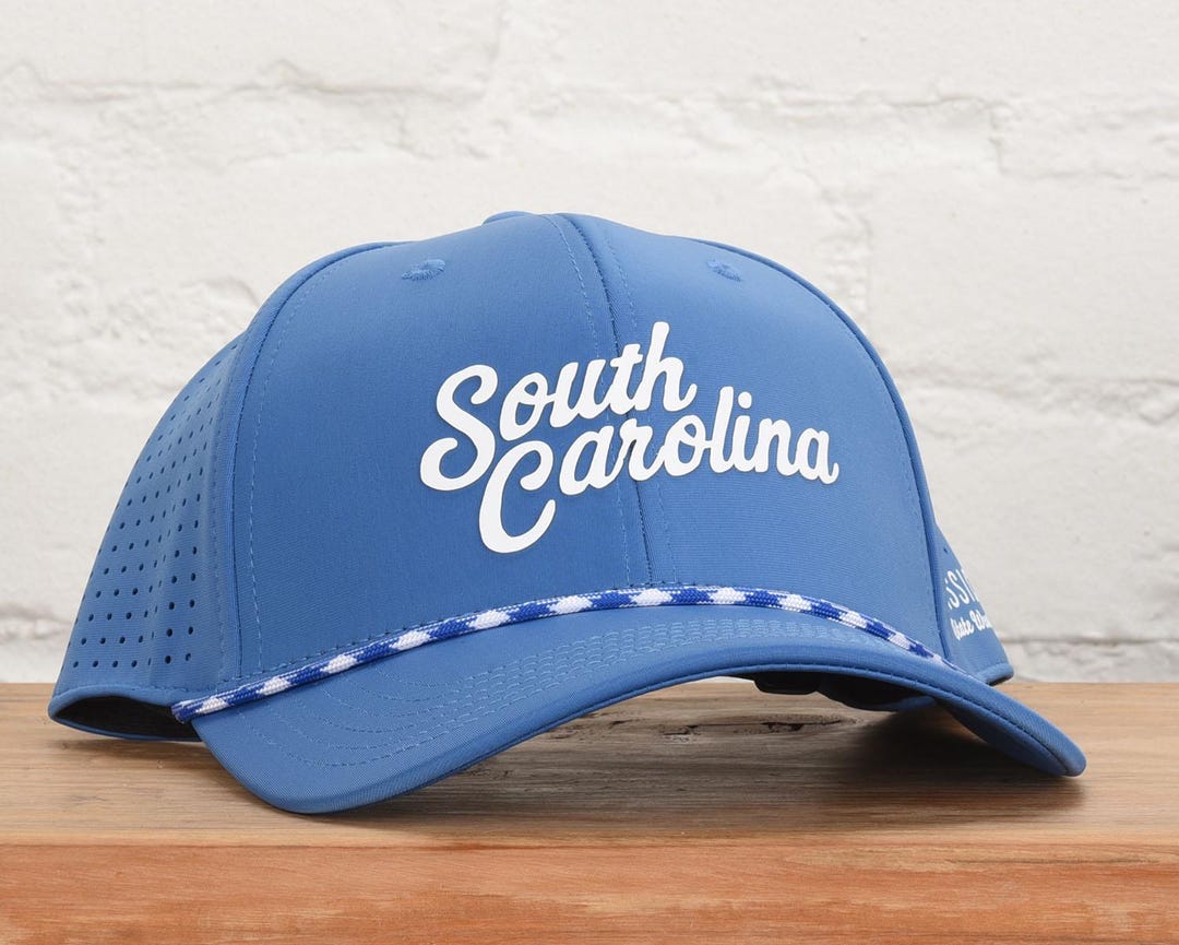 State Script Hats Customizable State - Text Script Font Performance Dri-fit Rope Hat - Etsy