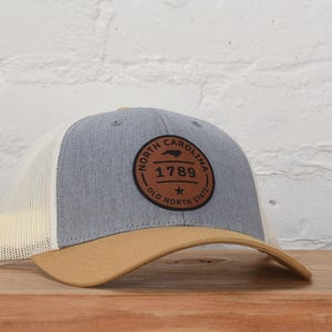 North Carolina sweet tea snapback hat Birch/Cream- Richardson 115