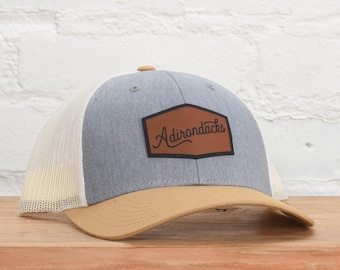 Adirondacks New York script Snapback Hat