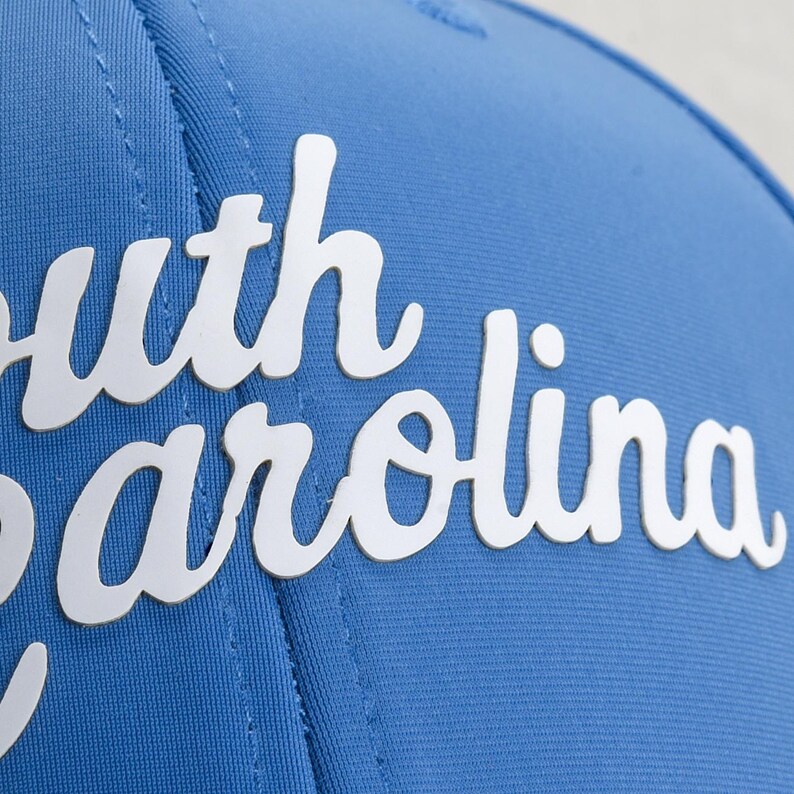 State Script Hats Customizable State - Text Script Font Performance Dri-fit Rope Hat - Etsy