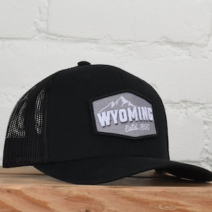 Wyoming mt peak snapback hat