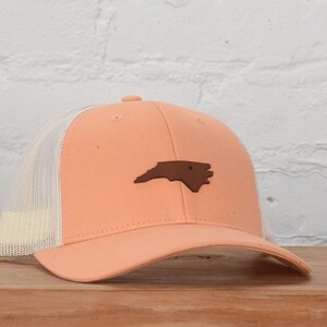 North Carolina bonfire snapback hat Peach/Birch- Richardson 115