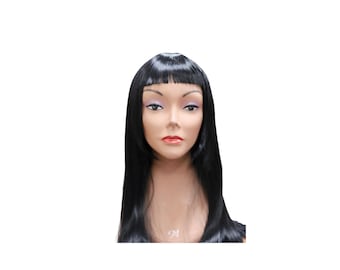 Peluca negra gótica inspirada en Mayhem Ball