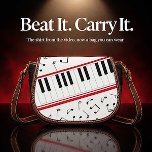 Bolso bandolera con forma de llave de piano, bolso bandolera con forma de nota musical, regalo para amantes de la música, regalo para profesores de música