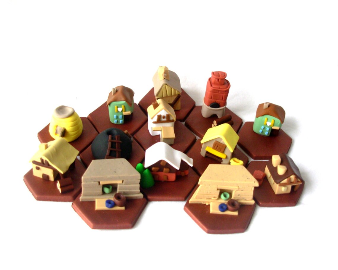 Agricola Clay Farmers of the Moor Major Improvement tokens | Etsy