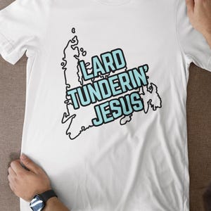 Camiseta unisex con dicho divertido de Terranova: Lard Tunderin&#39; Jesus