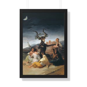 Witches&#39; Sabbath Halloween Poster: Francisco De Goya Occult Art
