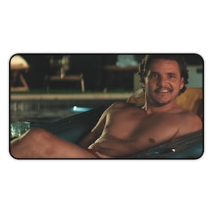 Pedro Pascal Gaming Mouse Pad, Desk Mat for Gamer Gift, Pedro Pascal Fan, Unique Gaming Desk Accessory, Office Desk Decor, Desk Organizer