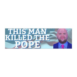 Political Resistance Car Magnets, Anti-Trump Bumper Sticker, JD Vance, Pope Killer, Activist Magnet